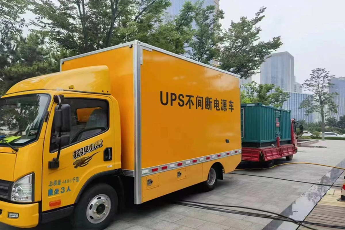播州发电机租赁施工现场